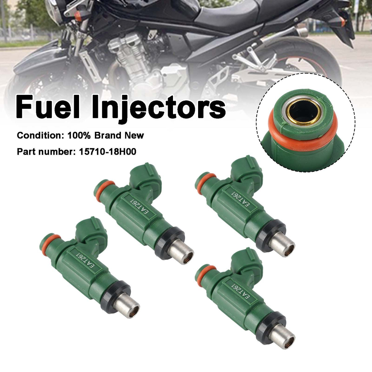 Suzuki Bandit 1250S GSF1250SA GSX1250FA 4PC Fuel Injectors 15710-18H00