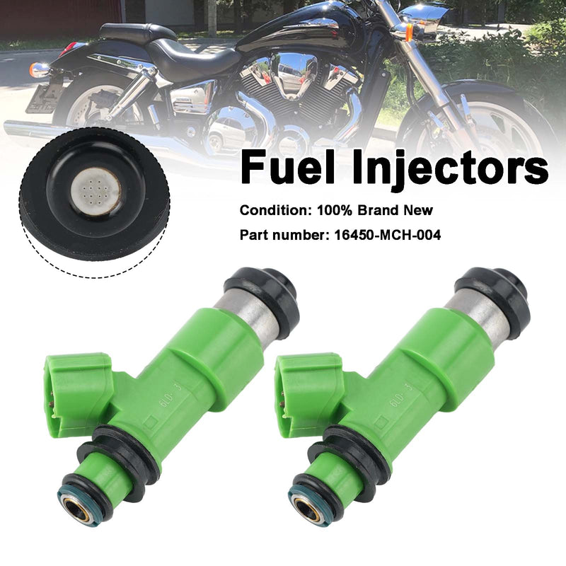 Honda VTX1800 VTX1800C R S/N/F/T 2PC Fuel Injectors 16450-MCH-004