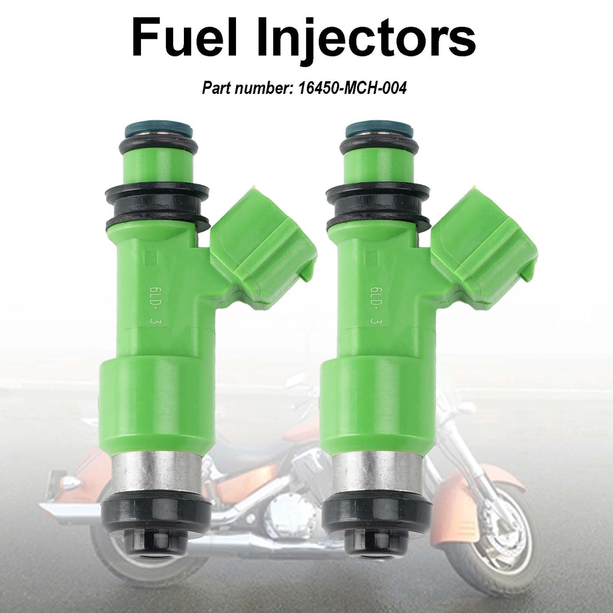 Honda VTX1800 VTX1800C R S/N/F/T 2PC Fuel Injectors 16450-MCH-004