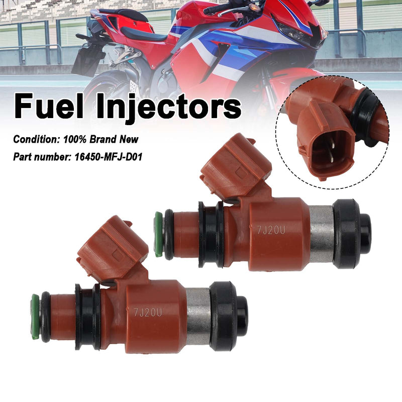 Honda Rebel 500 2017-2024 CB500 CBR600RR 2PC Fuel Injectors 16450-MFJ-D01