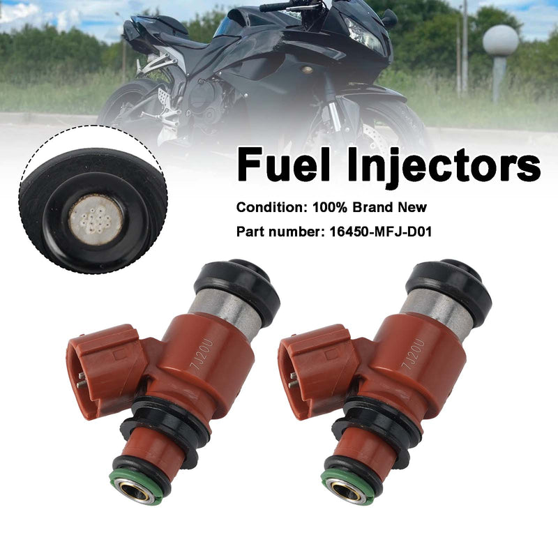 Honda Rebel 500 2017-2024 CB500 CBR600RR 2PC Fuel Injectors 16450-MFJ-D01