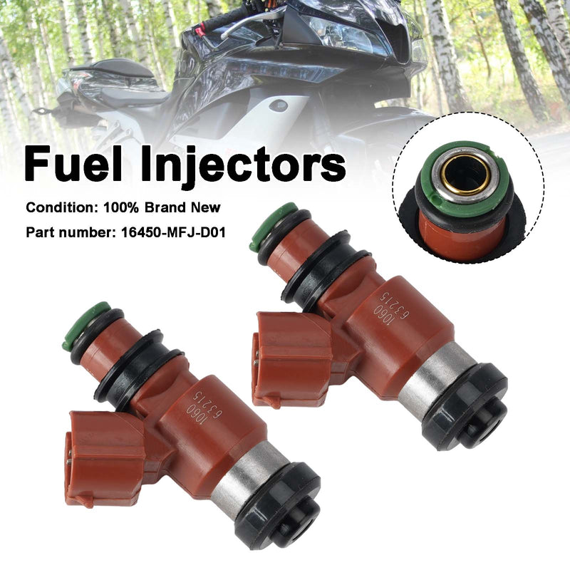 Honda Rebel 500 2017-2024 CB500 CBR600RR 2PC Fuel Injectors 16450-MFJ-D01