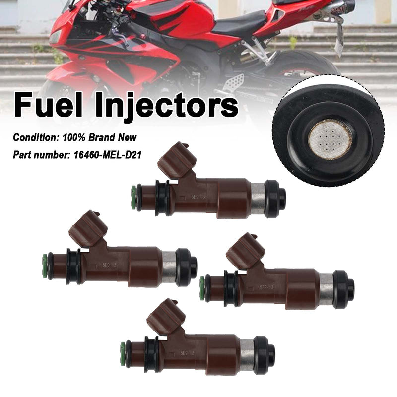 Honda CBR1000RR 2006-2007 4PC Fuel Injectors 16460-MEL-D21