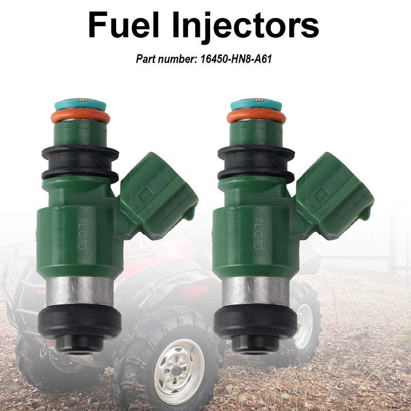 Honda TRX680FA SXS700 MUV700 TRX700XX 2006-2018 2PC Fuel Injectors 16450-HN8-A61