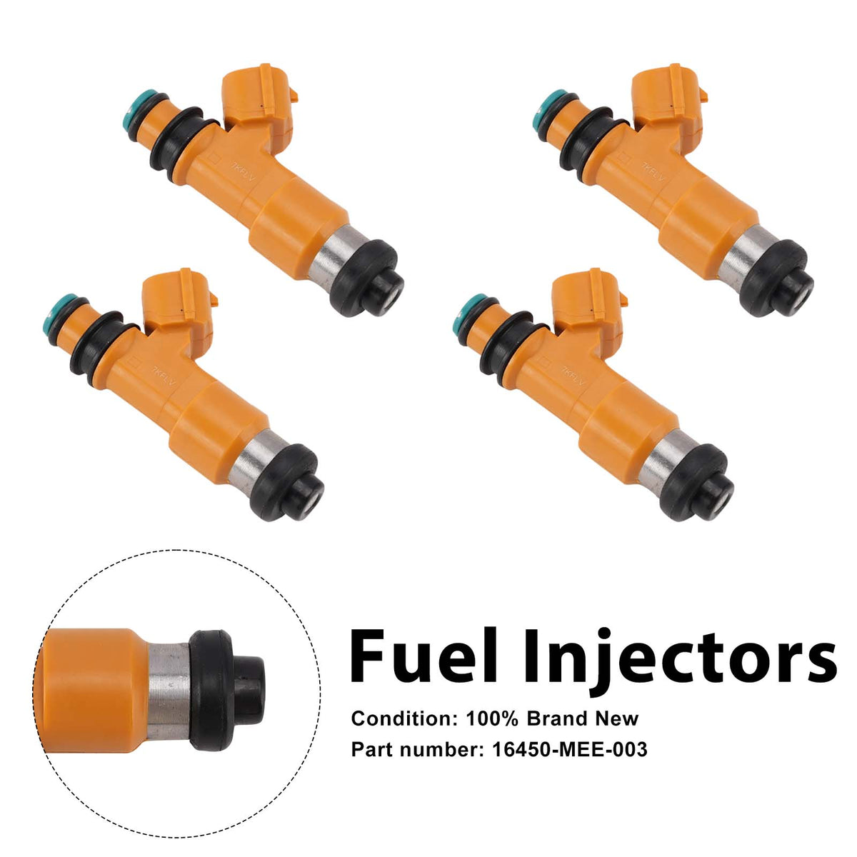 Honda CBR600RR 2003-2004 4PC Fuel Injectors 16450-MEE-003