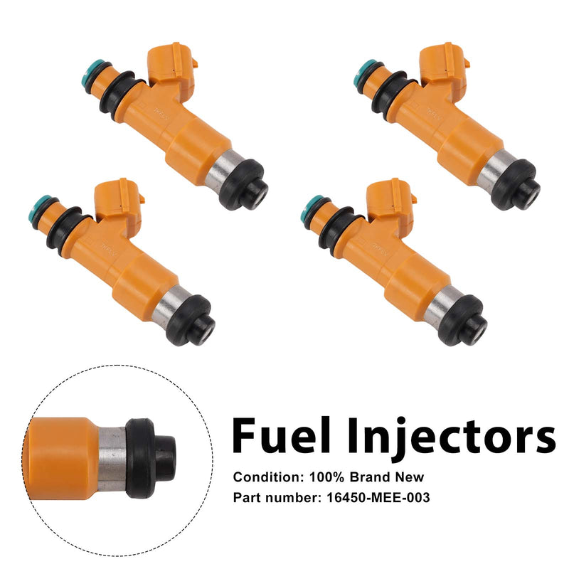 Honda CBR600RR 2003-2004 4PC Fuel Injectors 16450-MEE-003
