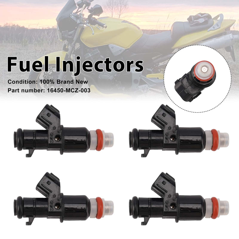 Honda CB900F 919 2002-2007 4PC Fuel Injectors 16450-MCZ-003