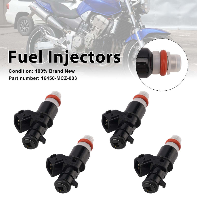 Honda CB900F 919 2002-2007 4PC Fuel Injectors 16450-MCZ-003