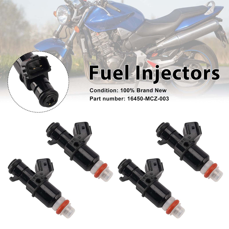 Honda CB900F 919 2002-2007 4PC Fuel Injectors 16450-MCZ-003