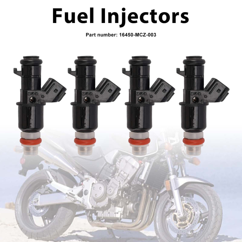Honda CB900F 919 2002-2007 4PC Fuel Injectors 16450-MCZ-003
