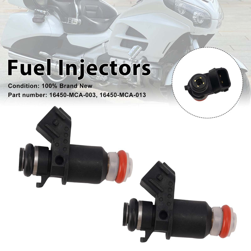 Honda Valkyrie 1800 GL1800 FSC600A 2PC 16450-MCA-013 Fuel Injectors 16450-MCA-003