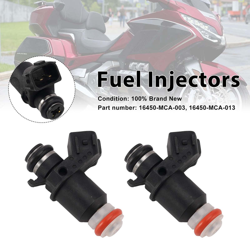 Honda Valkyrie 1800 GL1800 FSC600A 2PC 16450-MCA-013 Fuel Injectors 16450-MCA-003