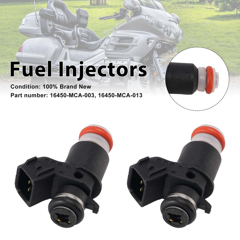 Honda Valkyrie 1800 GL1800 FSC600A 2PC 16450-MCA-013 Fuel Injectors 16450-MCA-003