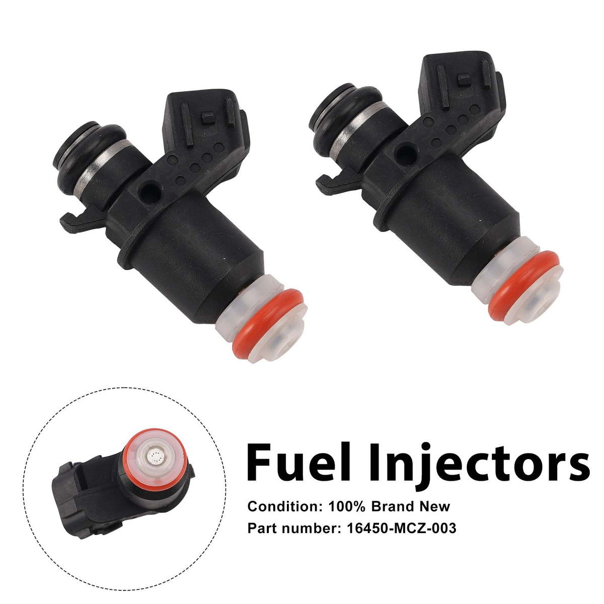 Honda Valkyrie 1800 GL1800 FSC600A 2PC 16450-MCA-013 Fuel Injectors 16450-MCA-003