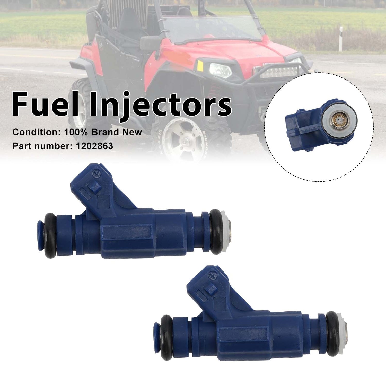 Polaris RZR Ranger Sportsman EFI 700 800 2PC Fuel Injectors 1202863