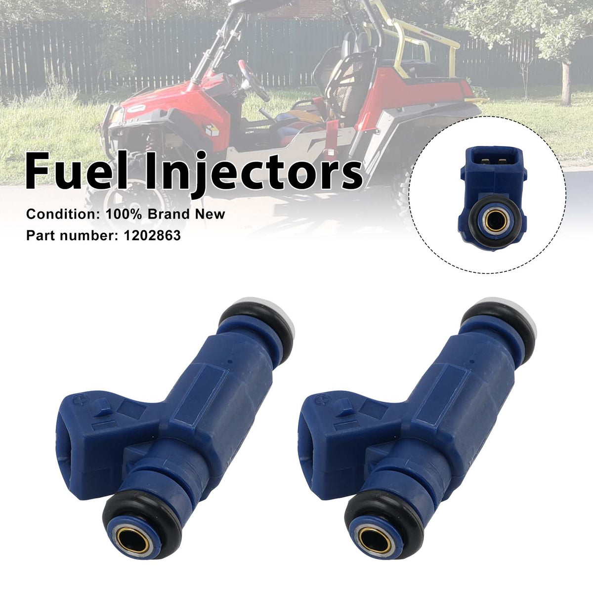 Polaris RZR Ranger Sportsman EFI 700 800 2PC Fuel Injectors 1202863