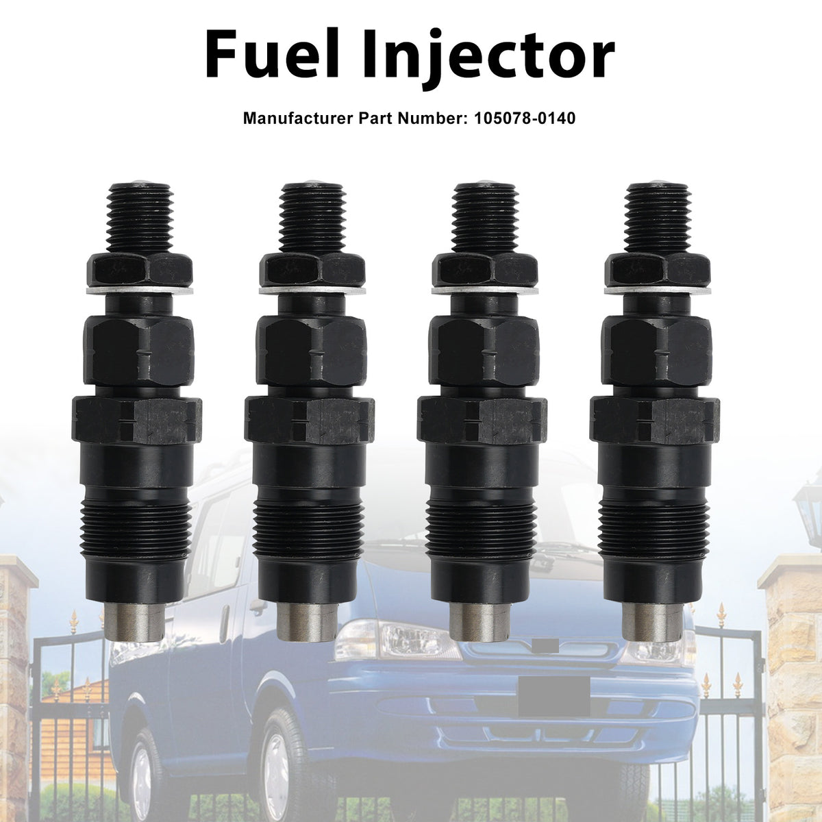 Kia Pregio TB 2.7D 2002-2006 105078-0140 1050780140 4PCS Fuel Injector