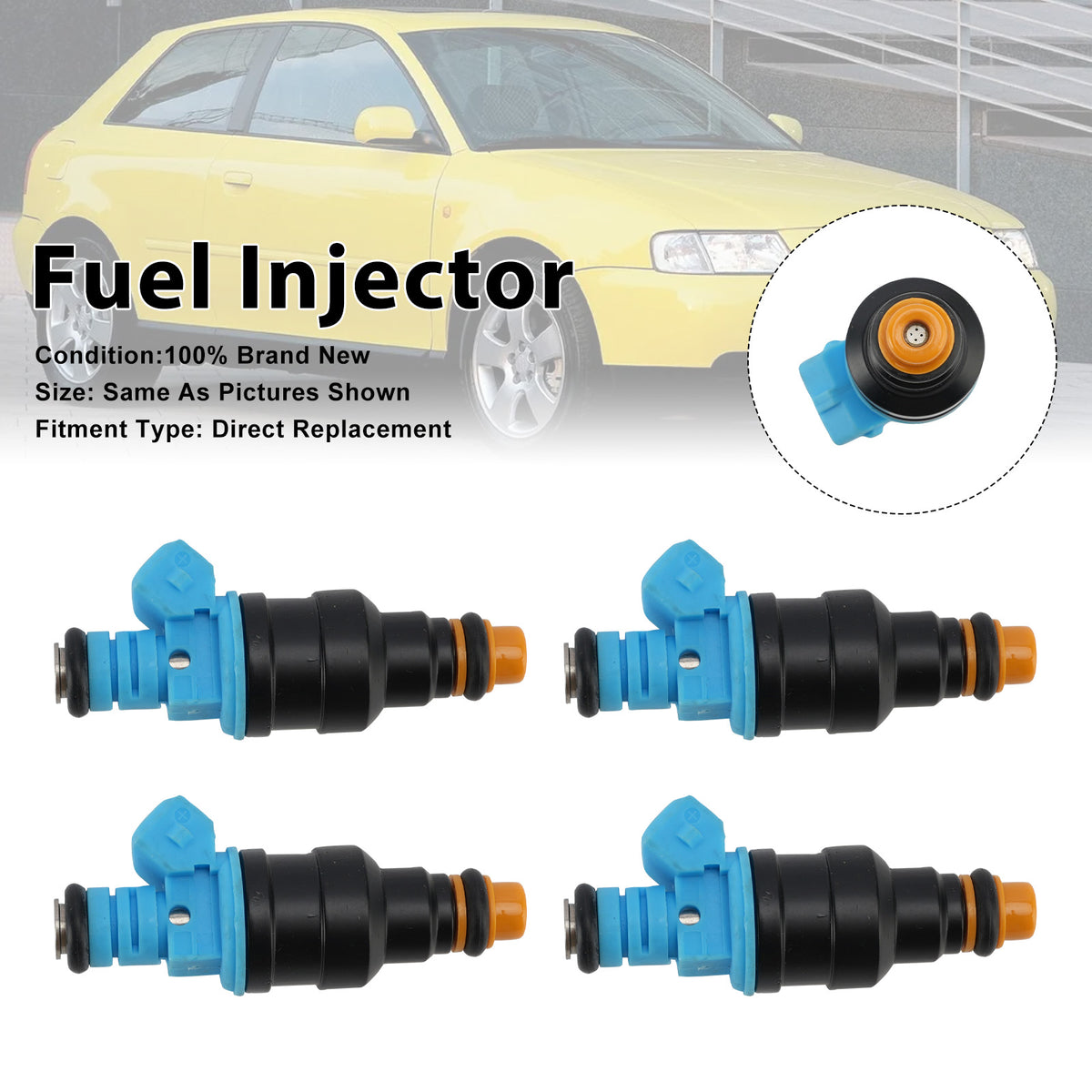 Audi A3 1996-2003 A4 1.8T 2000-2004 0280150985 4PCS Fuel Injector