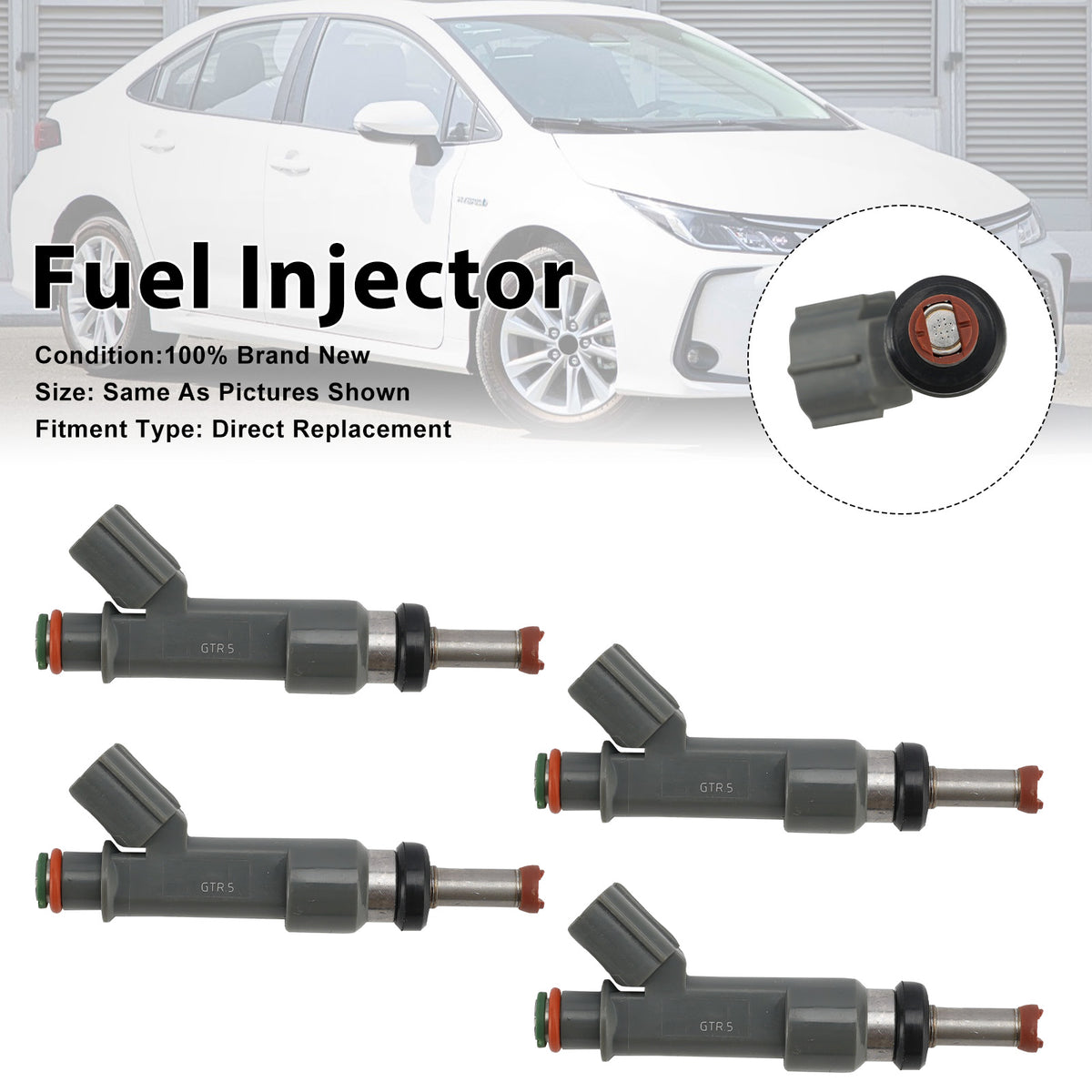 Toyota Corolla 2020-2025 Prius 2016-2022 23250-37080 4PCS Fuel Injector