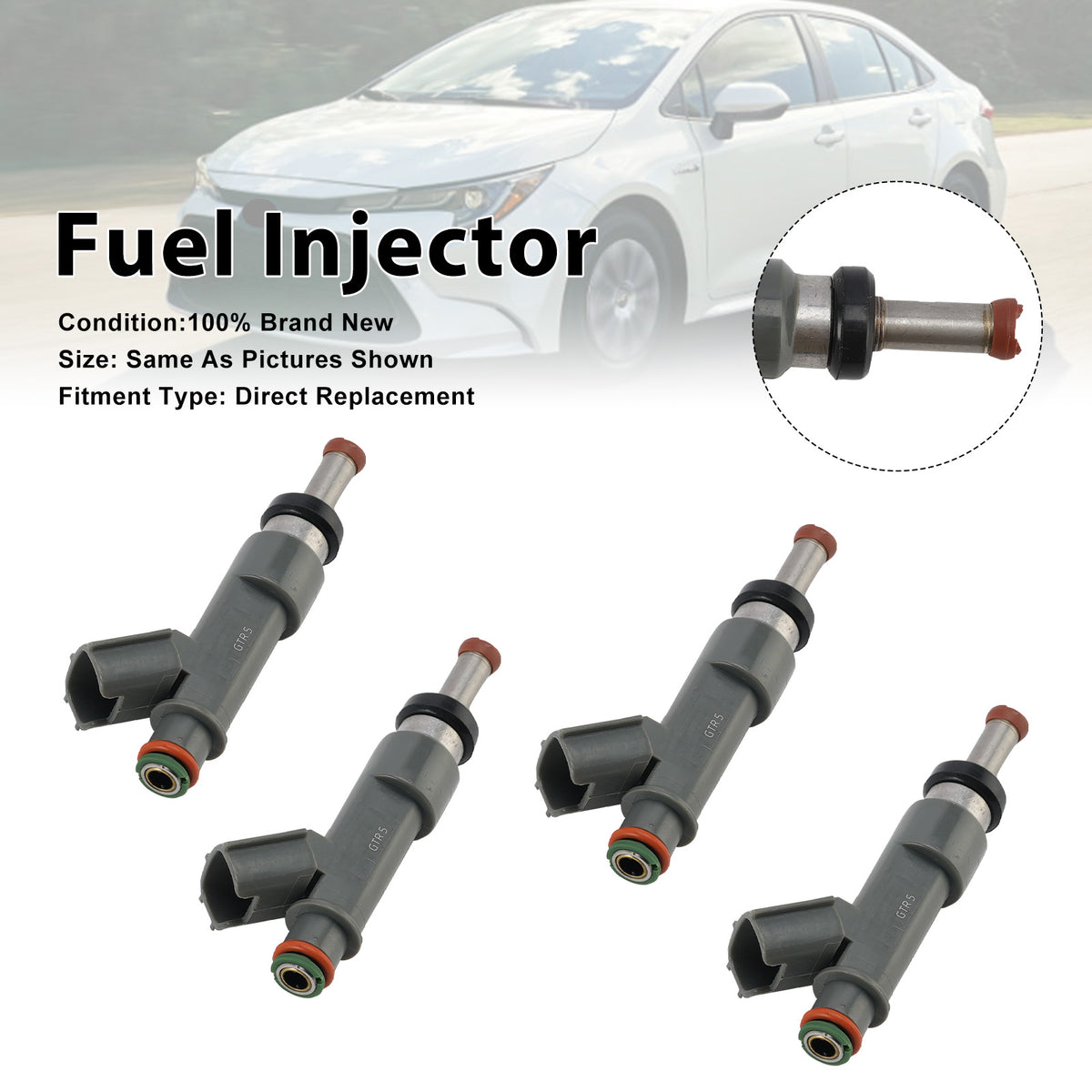 Toyota Corolla 2020-2025 Prius 2016-2022 23250-37080 4PCS Fuel Injector