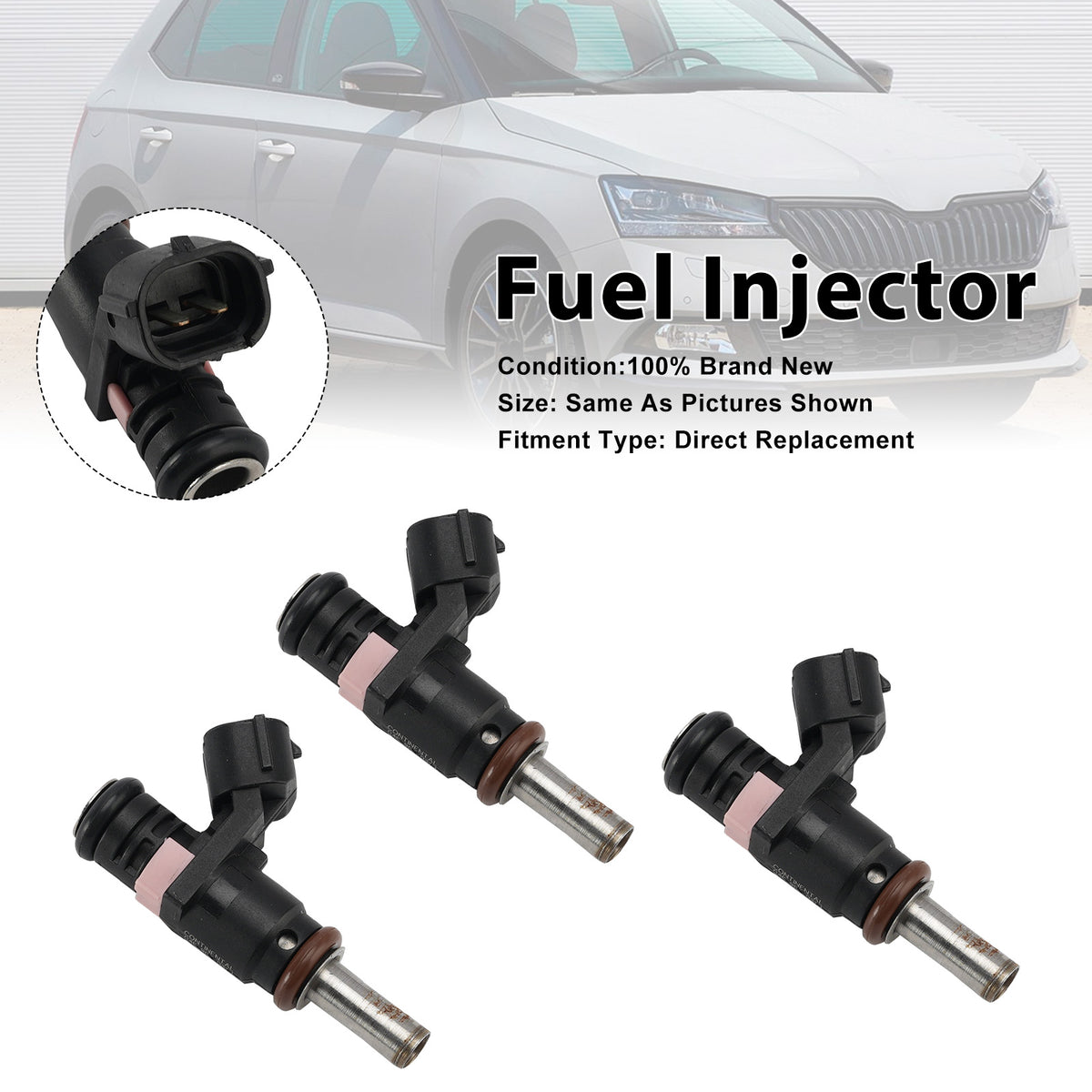 SKODA FABIA MK3 NJ 1.0 MPI 2019 04E906031L 3Pcs Fuel Injector