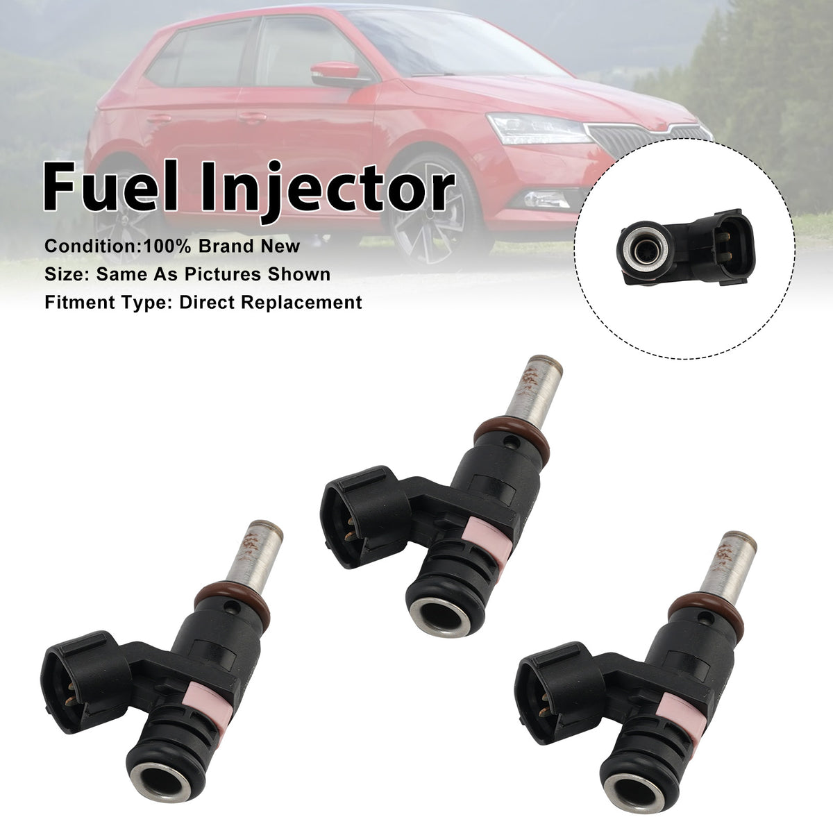 SKODA FABIA MK3 NJ 1.0 MPI 2019 04E906031L 3Pcs Fuel Injector