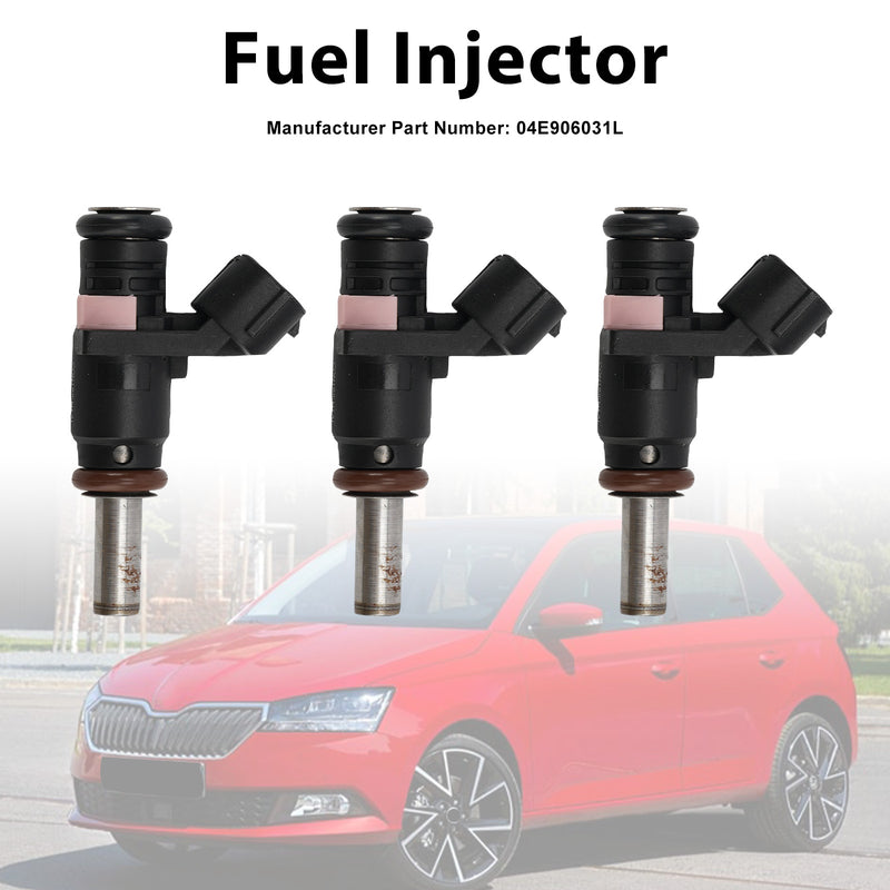 SKODA FABIA MK3 NJ 1.0 MPI 2019 04E906031L 3Pcs Fuel Injector