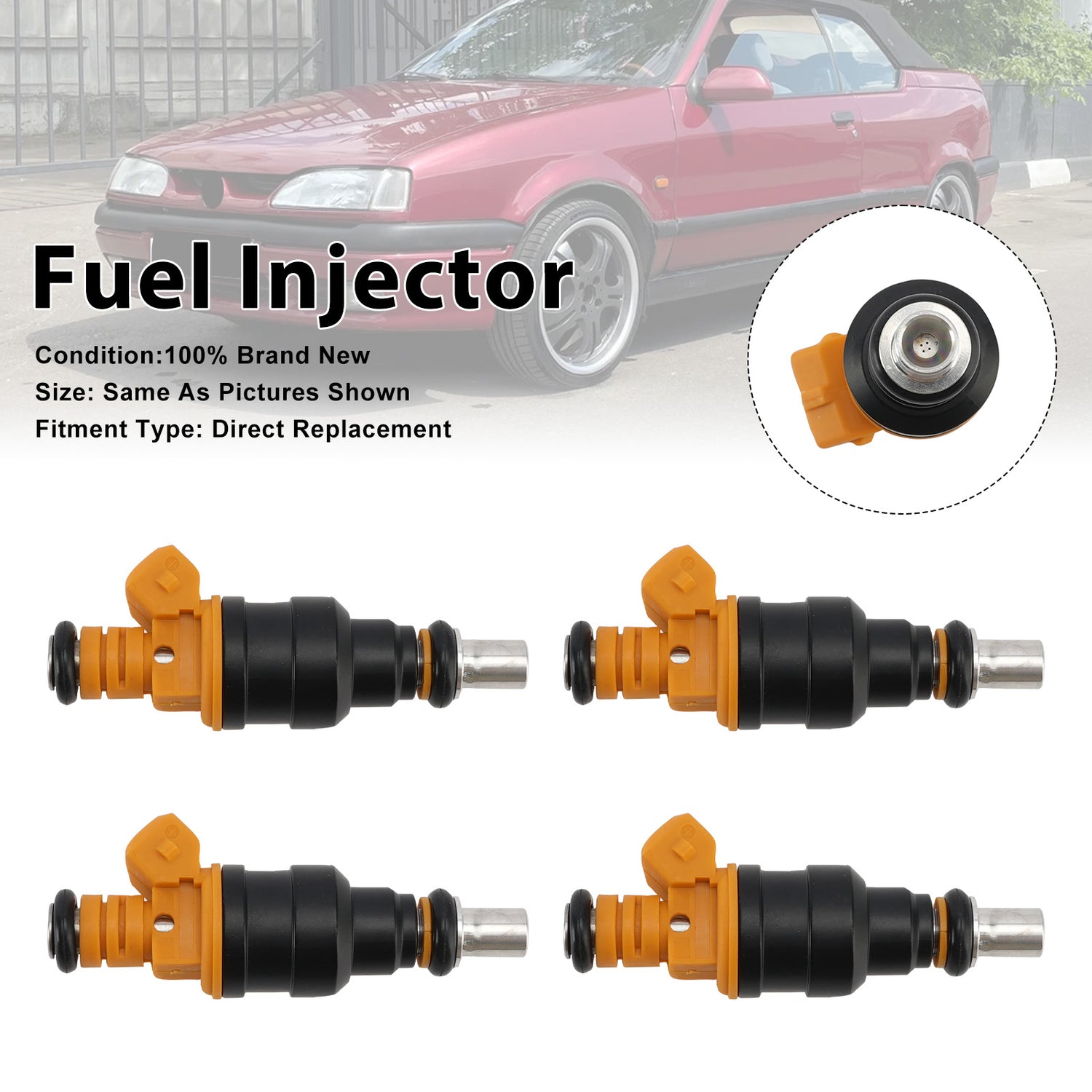 Renault 19 Clio 1.8 2.0 16V F7P F7R 9660275780 4PCS Fuel Injector