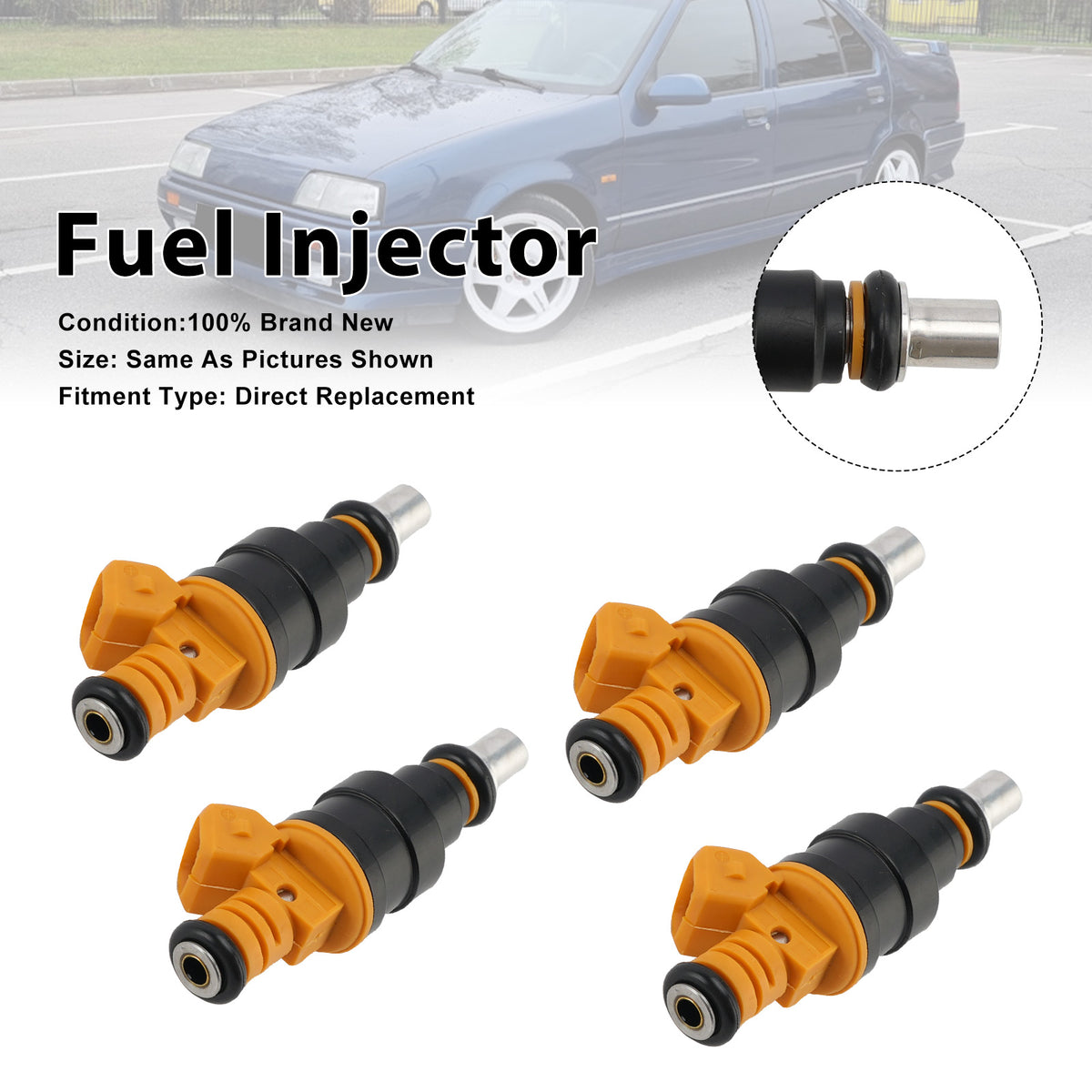 Renault 19 Clio 1.8 2.0 16V F7P F7R 9660275780 4PCS Fuel Injector