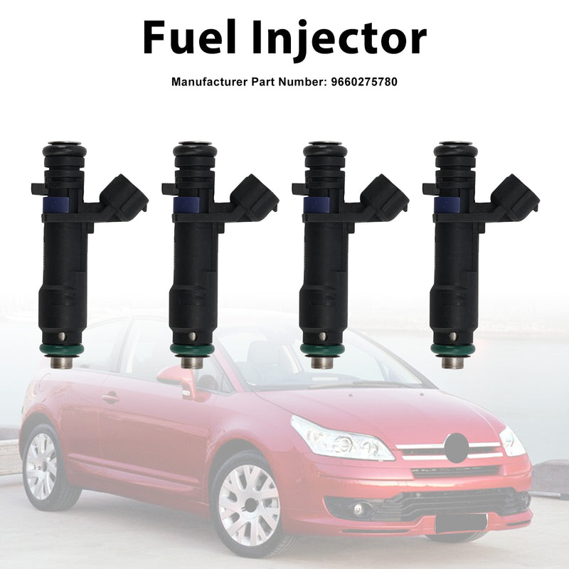 Citro?n C4 Coupe 2006-2007 C5 II 2004-2008 9660275780 4PCS Fuel Injector