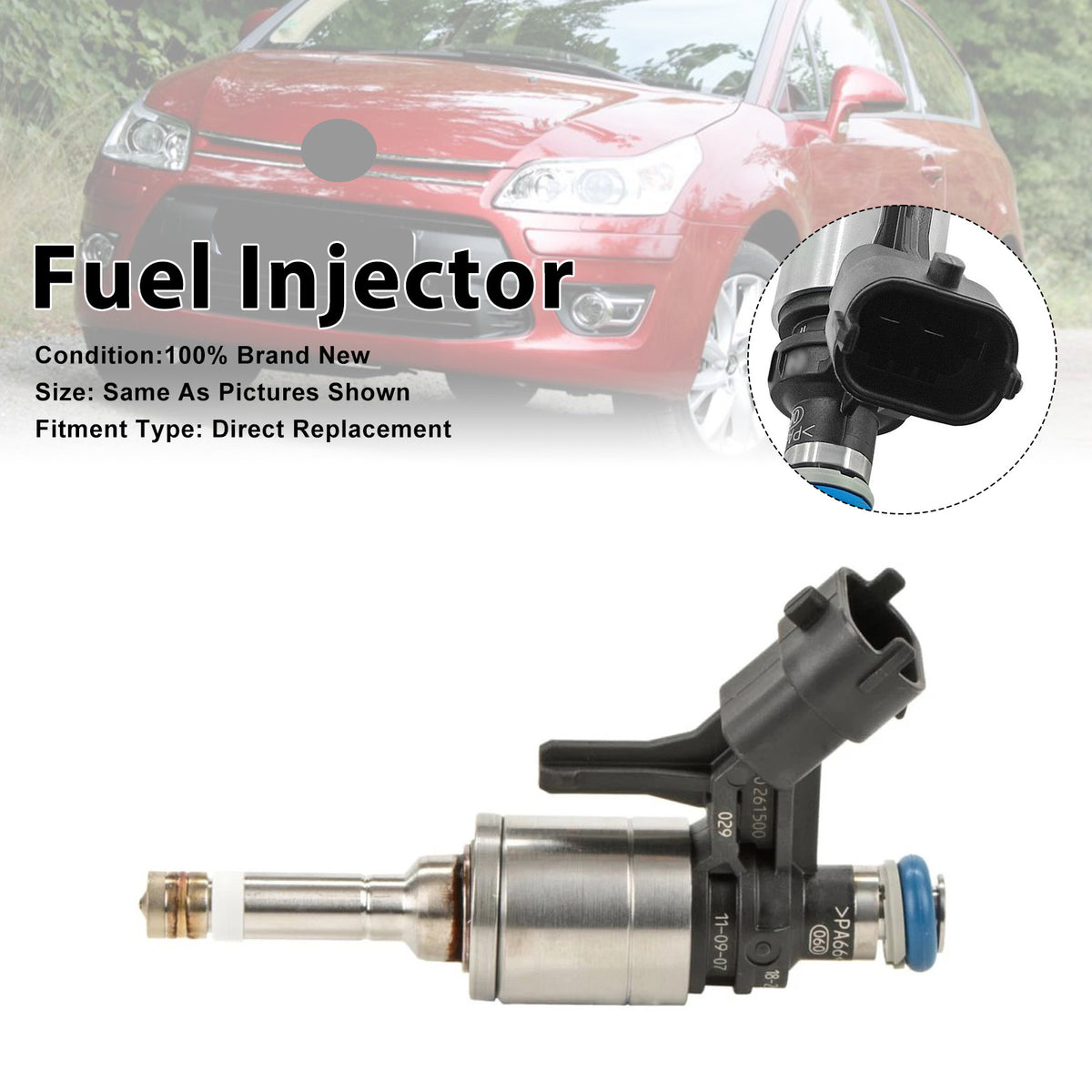 Peugeot 207 2006-2013 308 CC 2009-2014 0261500029 1PCS Fuel Injector