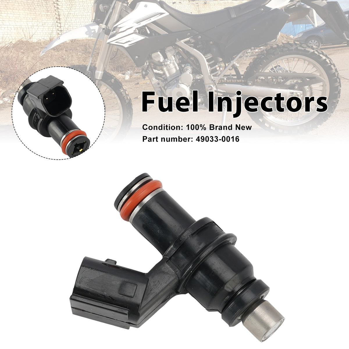 Kawasaki KLX250 KLX300 2018-2022 Fuel Injectors 49033-0016