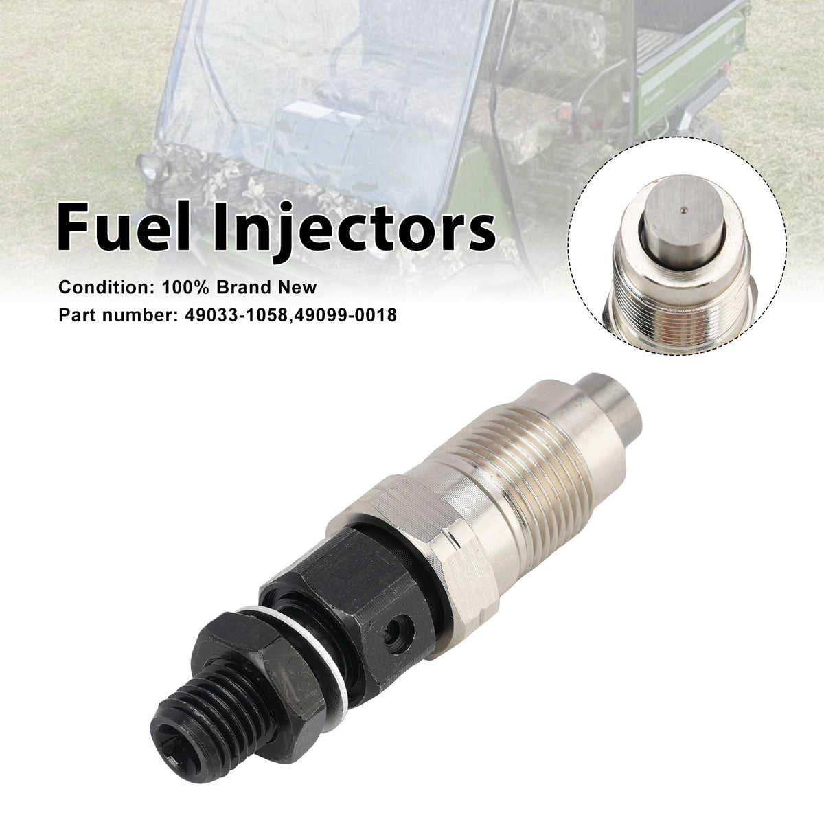 Kawasaki DM950 DM850 Mule 2510 3010 49099-0018 Fuel Injectors 49033-1058