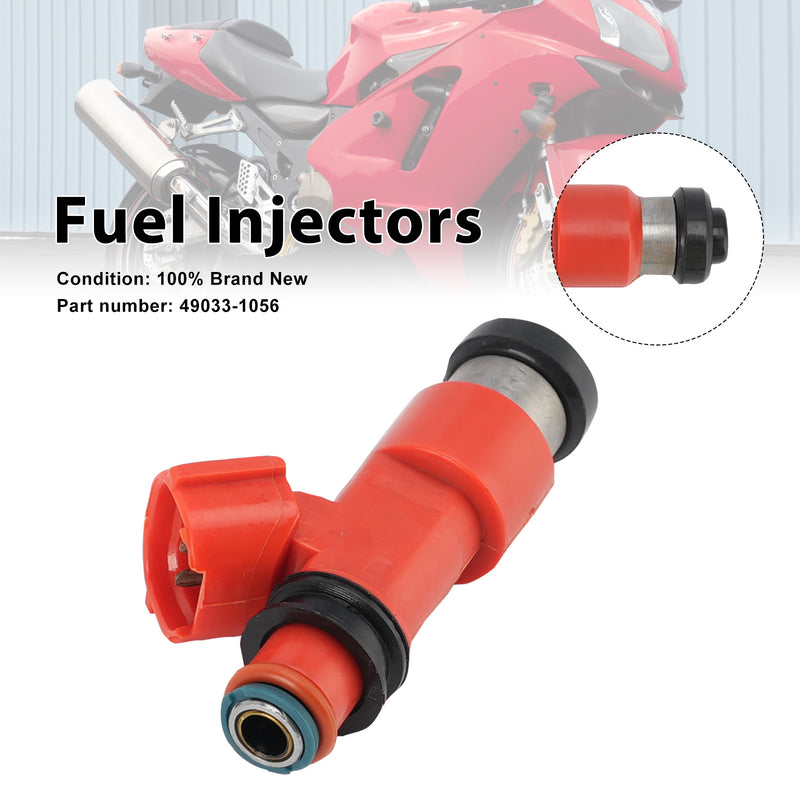 Kawasaki Ninja ZX12R ZX1200 2002-2003 Fuel Injectors 49033-1056
