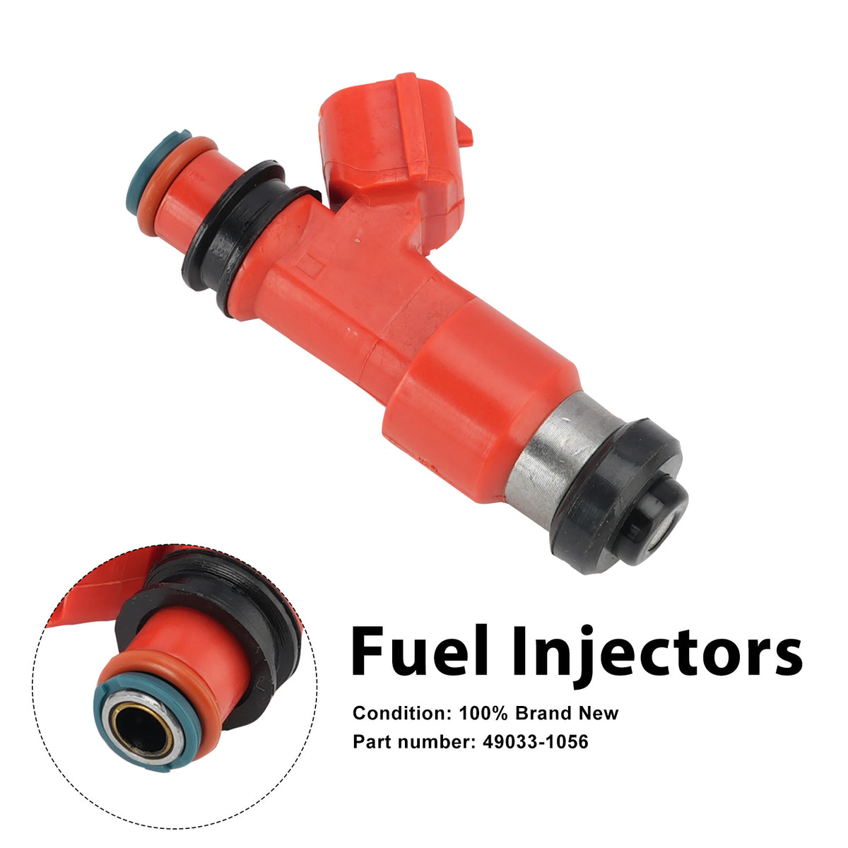 Kawasaki Ninja ZX12R ZX1200 2002-2003 Fuel Injectors 49033-1056