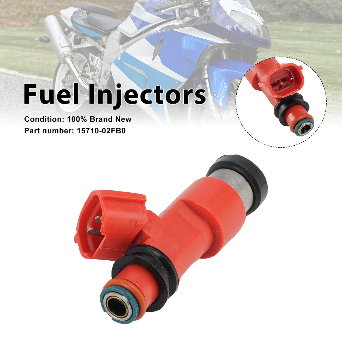 Suzuki TL1000R 1998-2003 Fuel Injectors 15710-02FB0