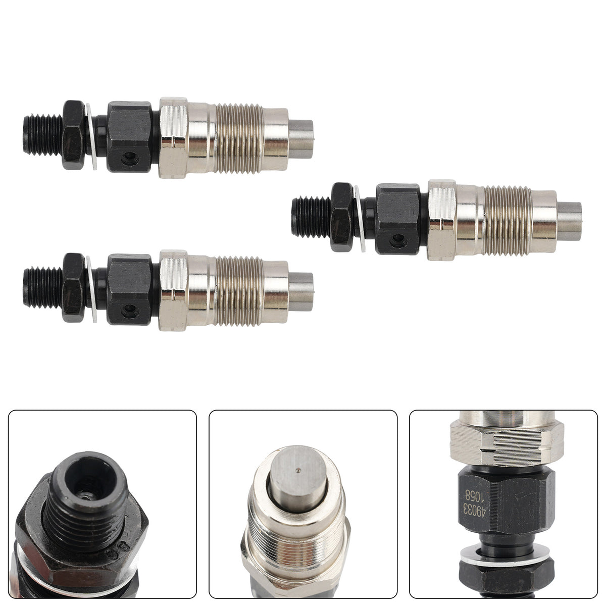 Kawasaki DM950 DM850 Mule 2510 3010 3PC 49099-0018 Fuel Injectors 49033-1058