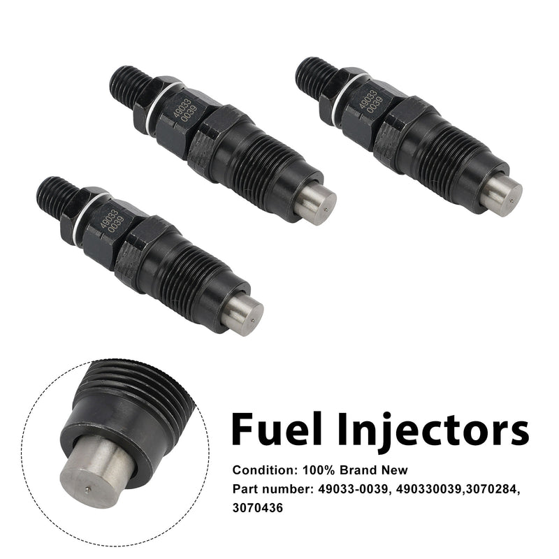 Kawasaki KAF1000 Polaris UTV 3PC 49033-0039 Fuel Injectors 3070284 3070436