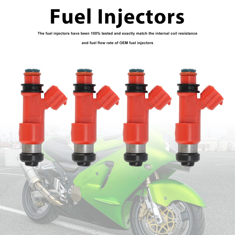 Kawasaki Ninja ZX12R ZX1200 2002-2003 4PC Fuel Injectors 49033-1056