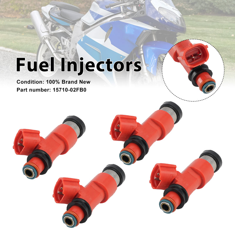 Suzuki TL1000R 1998-2003 4PC Fuel Injectors 15710-02FB0