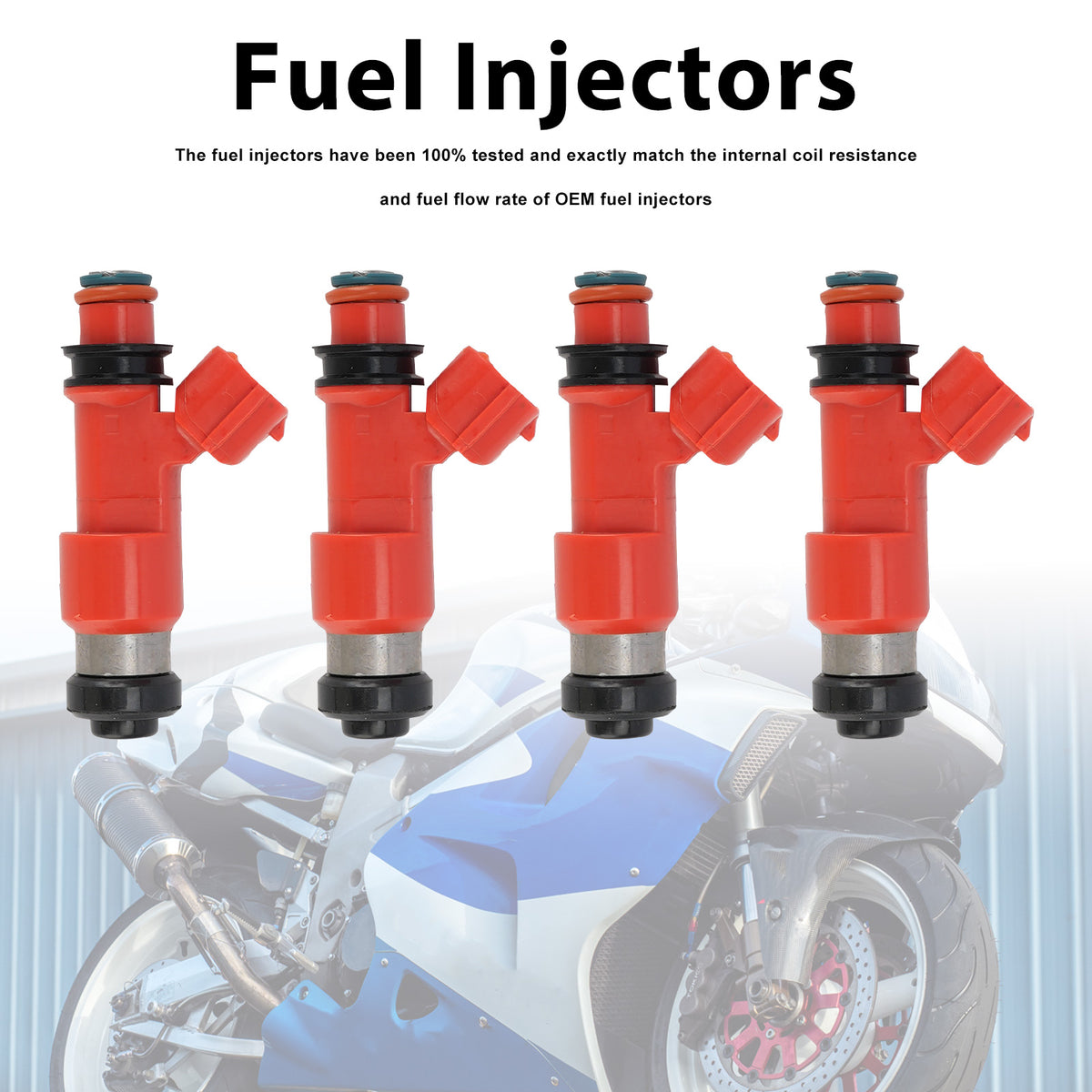 Suzuki TL1000R 1998-2003 4PC Fuel Injectors 15710-02FB0