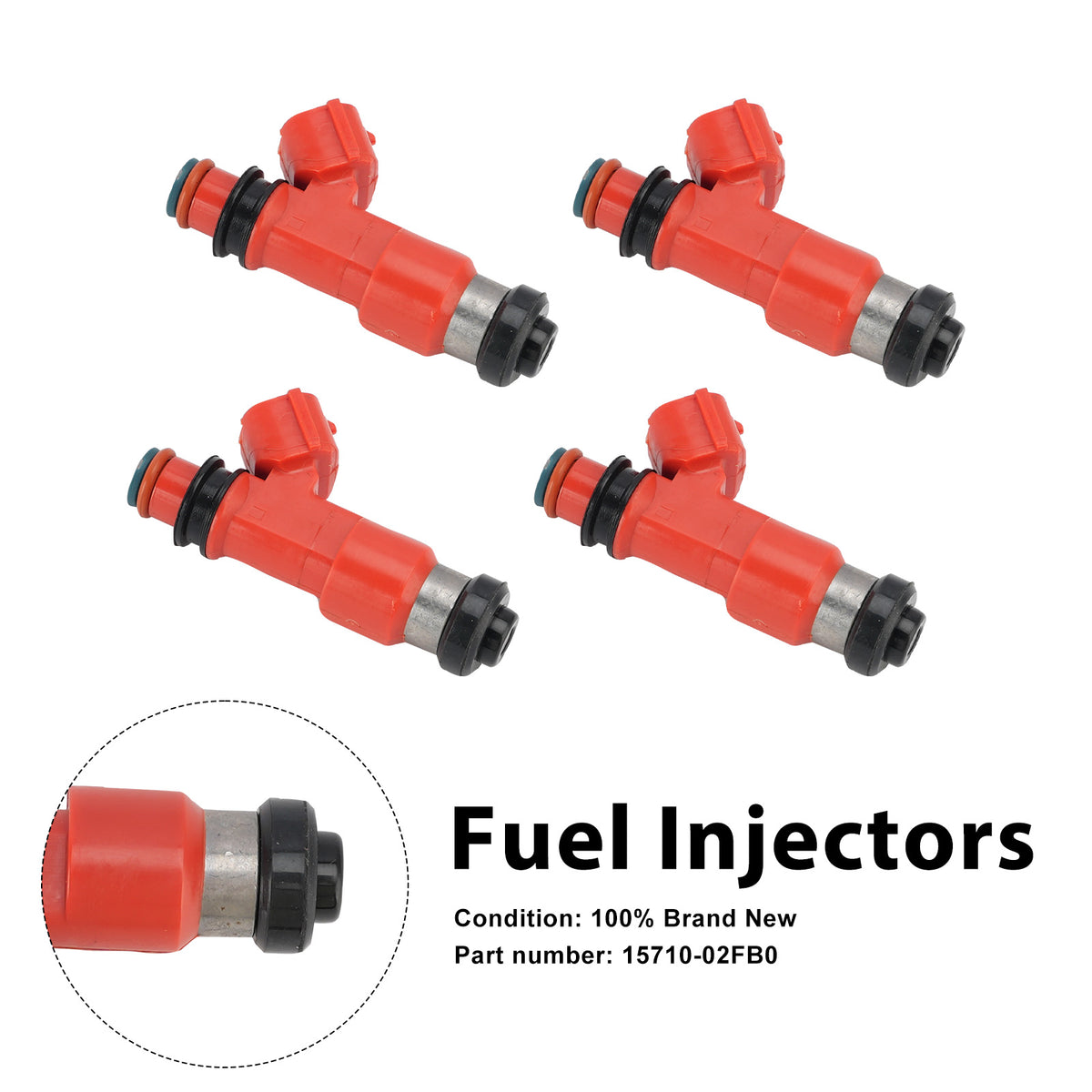 Suzuki TL1000R 1998-2003 4PC Fuel Injectors 15710-02FB0
