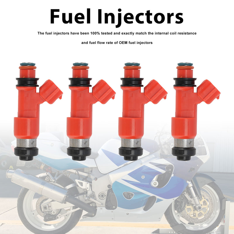 Suzuki GSXR750 GSX-R750 1998-1999 4PC Fuel Injectors 15710-33E00