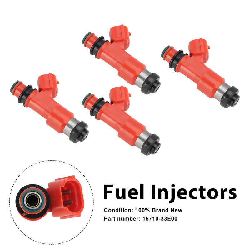 Suzuki GSXR750 GSX-R750 1998-1999 4PC Fuel Injectors 15710-33E00