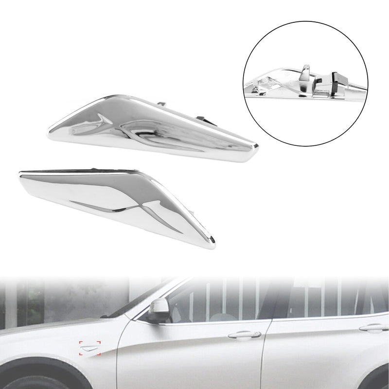 BMW F25 F26 X3 X4 2PCS Chrome Front Side Fender Trim Finisher