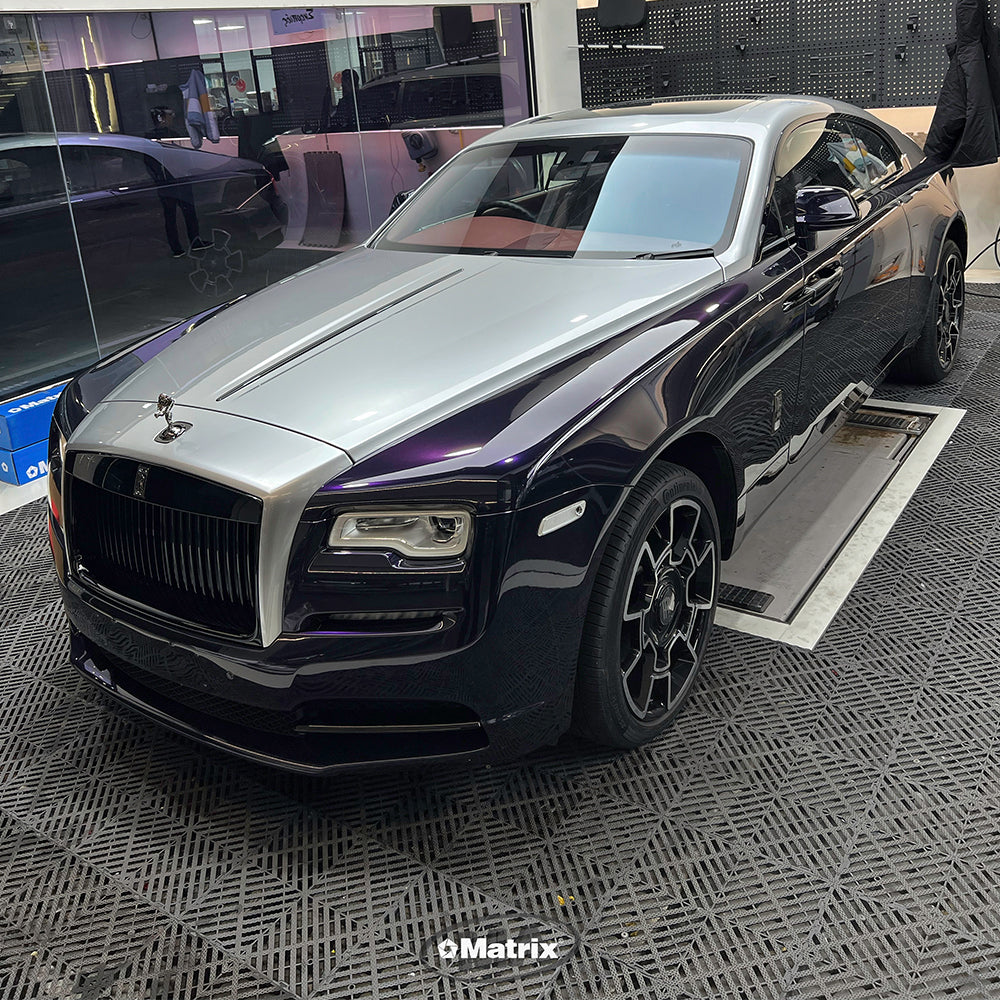 Liquid Metal Stellar Silver PET Car Wrap Film High Gloss Vehicle Wrap