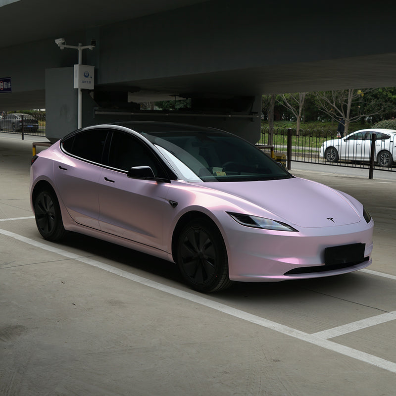 Bloom Pearl Pink PET Car Wrap Film High Gloss Vehicle Wrap