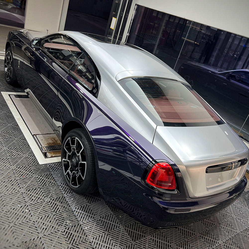 Liquid Metal Stellar Silver PET Car Wrap Film High Gloss Vehicle Wrap