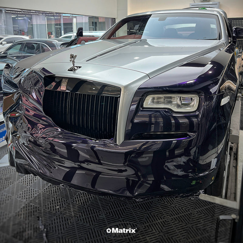 Liquid Metal Stellar Silver PET Car Wrap Film High Gloss Vehicle Wrap