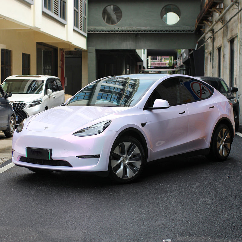 Bloom Pearl Pink PET Car Wrap Film High Gloss Vehicle Wrap